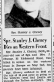 Cheney Stanley J.